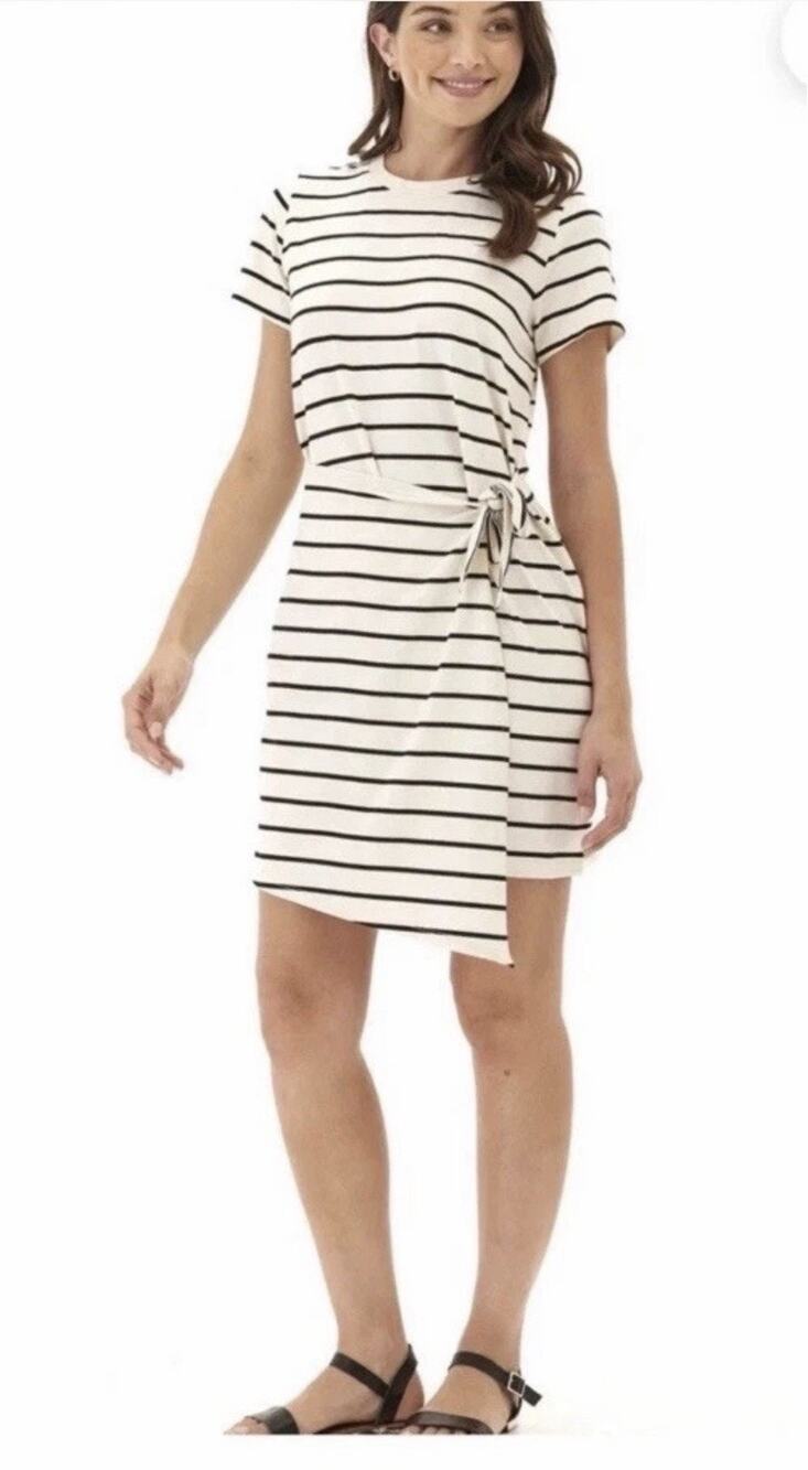 Threads 4 Thought Women's Wrap Dress, Aspen / Black, Size M